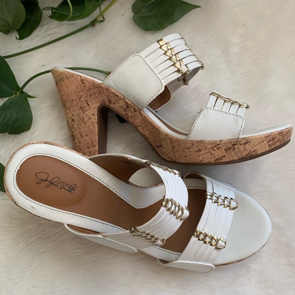 Jaclyn Smith White Tana Dress Sandal SZ 9 - Picture 5 of 5